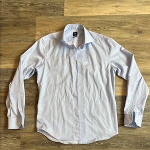 Boggi Milano Blue and White Striped Shirt